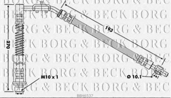 Гальмівний шланг BORG & BECK BBH6537