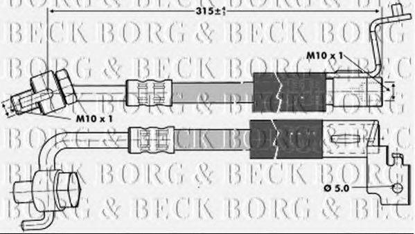 Гальмівний шланг BORG & BECK BBH6694