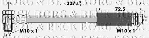 Гальмівний шланг BORG & BECK BBH6736