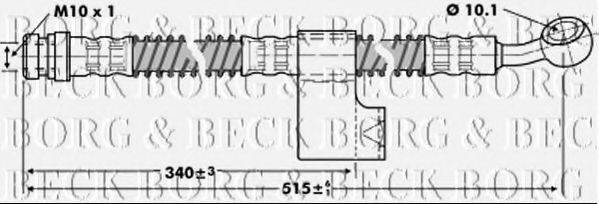 Тормозной шланг BORG & BECK BBH6799