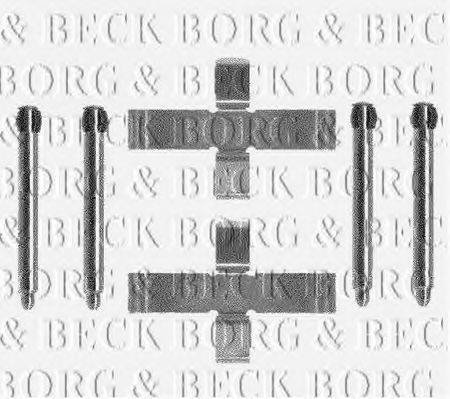 Комплектуючі, колодки дискового гальма BORG & BECK BBK1090