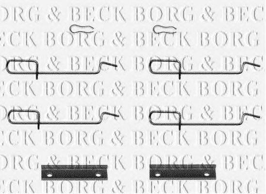 Комплектуючі, колодки дискового гальма BORG & BECK BBK1119
