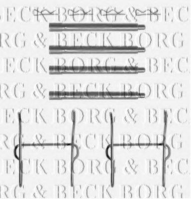 Комплектуючі, колодки дискового гальма BORG & BECK BBK1120