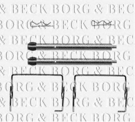 BORG & BECK BBK1132 Комплектуючі, колодки дискового гальма