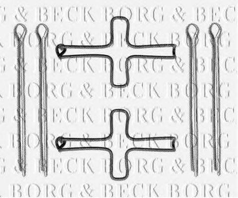 BORG & BECK BBK1140 Комплектуючі, колодки дискового гальма