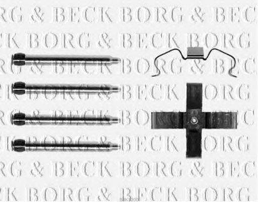 Комплектуючі, колодки дискового гальма BORG & BECK BBK1200