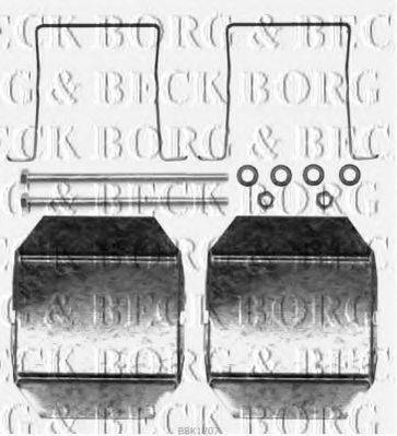 Комплектуючі, колодки дискового гальма BORG & BECK BBK1207