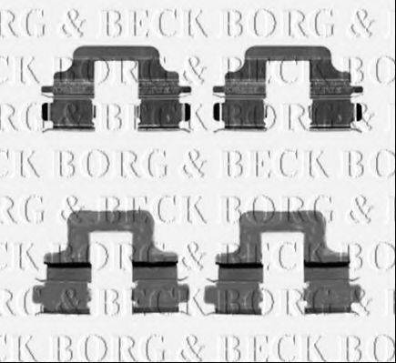 Комплектуючі, колодки дискового гальма BORG & BECK BBK1224