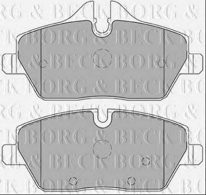 BORG & BECK BBP2446 Комплект гальмівних колодок, дискове гальмо