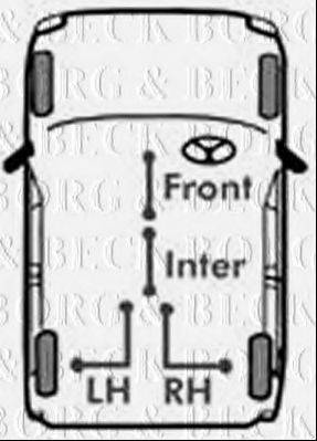BORG & BECK BKB1894 Трос, стоянкова гальмівна система
