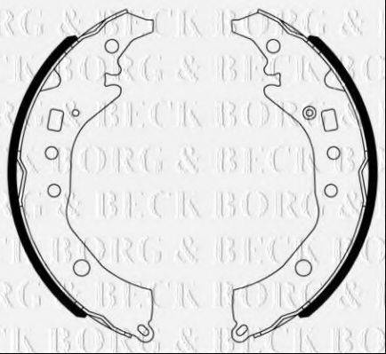 Комплект гальмівних колодок BORG & BECK BBS6493