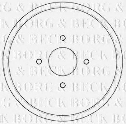 Тормозной барабан BORG & BECK BBR7252