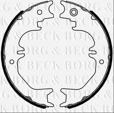 BORG & BECK BBS6461 Комплект тормозных колодок