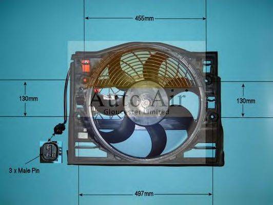 Електродвигун, вентилятор радіатора AUTO AIR GLOUCESTER 05-1178