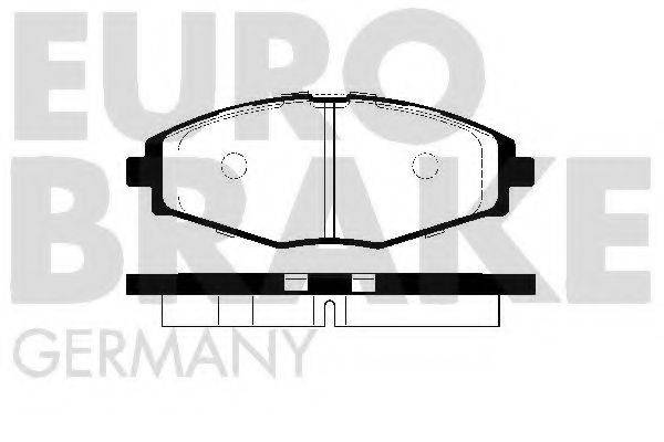 Комплект тормозных колодок, дисковый тормоз EUROBRAKE 5502225004