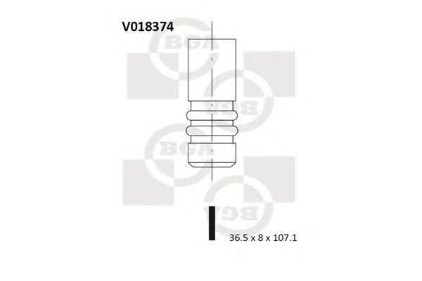 BGA V018374 Впускний клапан