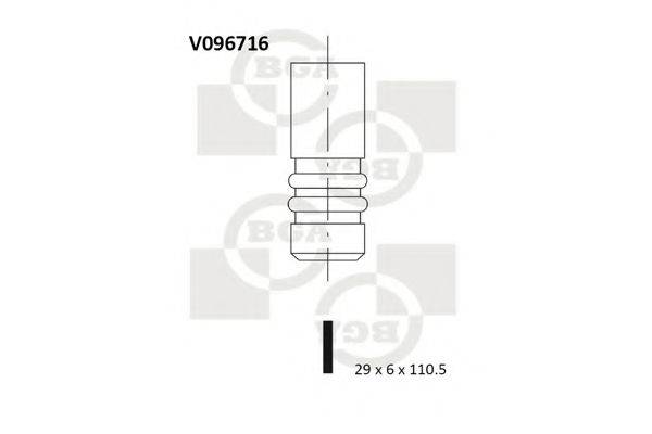 BGA V096716 Выпускной клапан