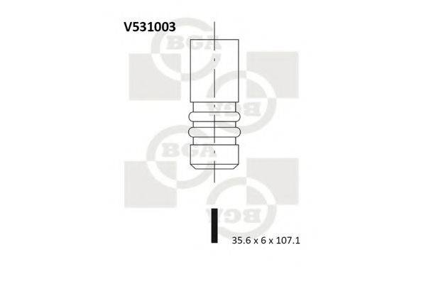 BGA V531003 Впускной клапан