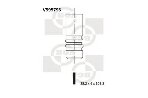 Впускний клапан BGA V995793