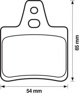 Комплект тормозных колодок, дисковый тормоз JURID 571363J