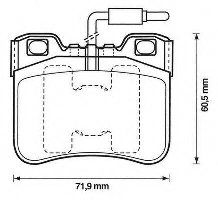 Комплект тормозных колодок, дисковый тормоз JURID 571367J