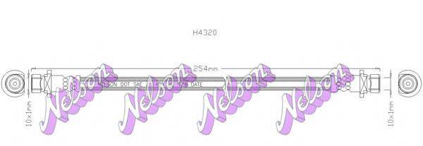 BROVEX-NELSON H4320 Тормозной шланг
