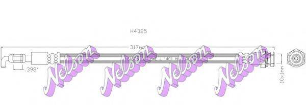 Тормозной шланг BROVEX-NELSON H4325
