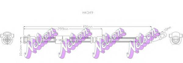 BROVEX-NELSON H4349 Гальмівний шланг