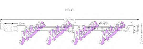 BROVEX-NELSON H4357 Тормозной шланг