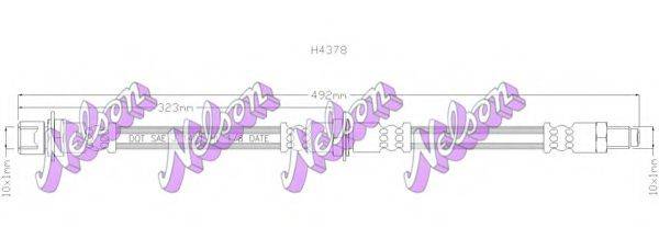 BROVEX-NELSON H4378 Гальмівний шланг
