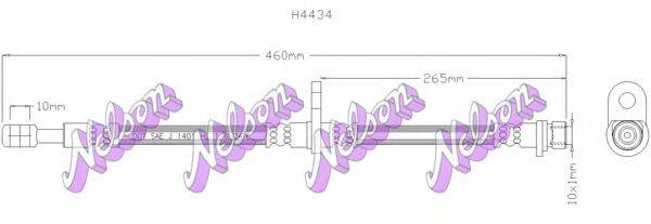 BROVEX-NELSON H4434 Тормозной шланг