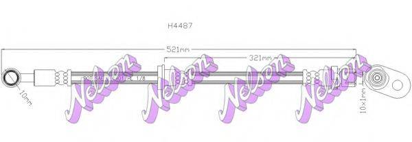 Гальмівний шланг BROVEX-NELSON H4487