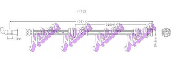 BROVEX-NELSON H4715 Тормозной шланг