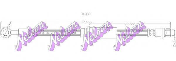 BROVEX-NELSON H4802 Тормозной шланг