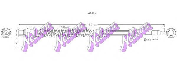 BROVEX-NELSON H4805 Тормозной шланг