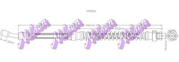 BROVEX-NELSON H4806 Тормозной шланг