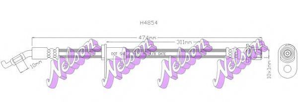 BROVEX-NELSON H4854 Гальмівний шланг
