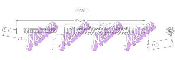 BROVEX-NELSON H4869 Тормозной шланг