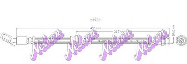 BROVEX-NELSON H4934 Гальмівний шланг