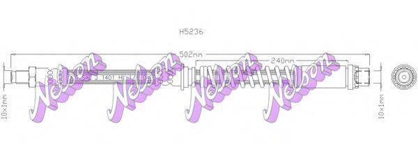 BROVEX-NELSON H5236 Тормозной шланг