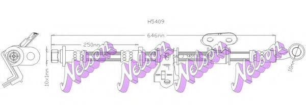 BROVEX-NELSON H5409 Гальмівний шланг