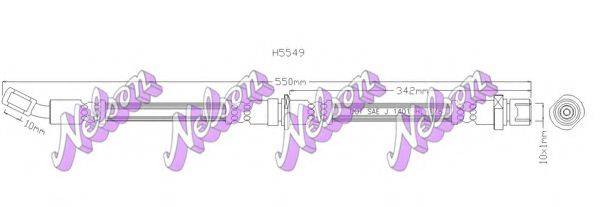 BROVEX-NELSON H5549 Гальмівний шланг