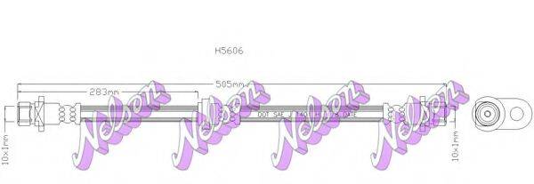 BROVEX-NELSON H5606 Тормозной шланг