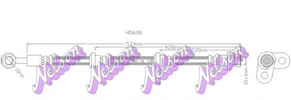 BROVEX-NELSON H5608 Гальмівний шланг
