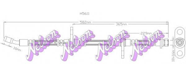 Тормозной шланг BROVEX-NELSON H5611
