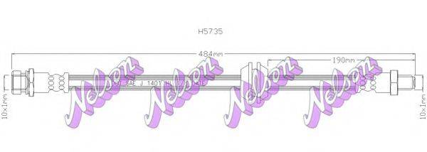 BROVEX-NELSON H5735 Гальмівний шланг