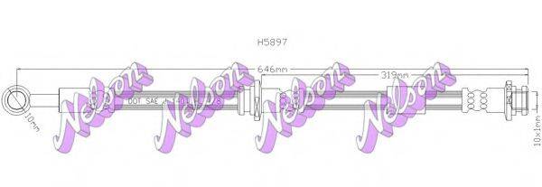 BROVEX-NELSON H5897 Тормозной шланг