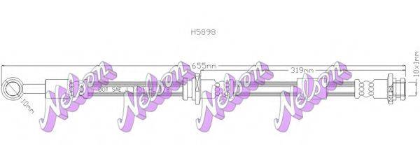 BROVEX-NELSON H5898 Тормозной шланг