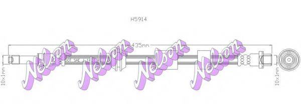 BROVEX-NELSON H5914 Тормозной шланг