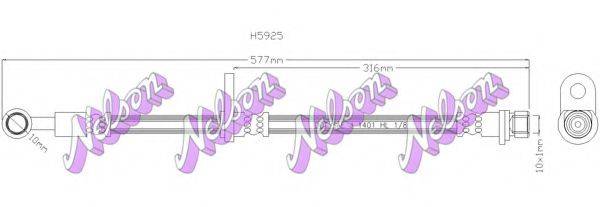 BROVEX-NELSON H5925 Тормозной шланг